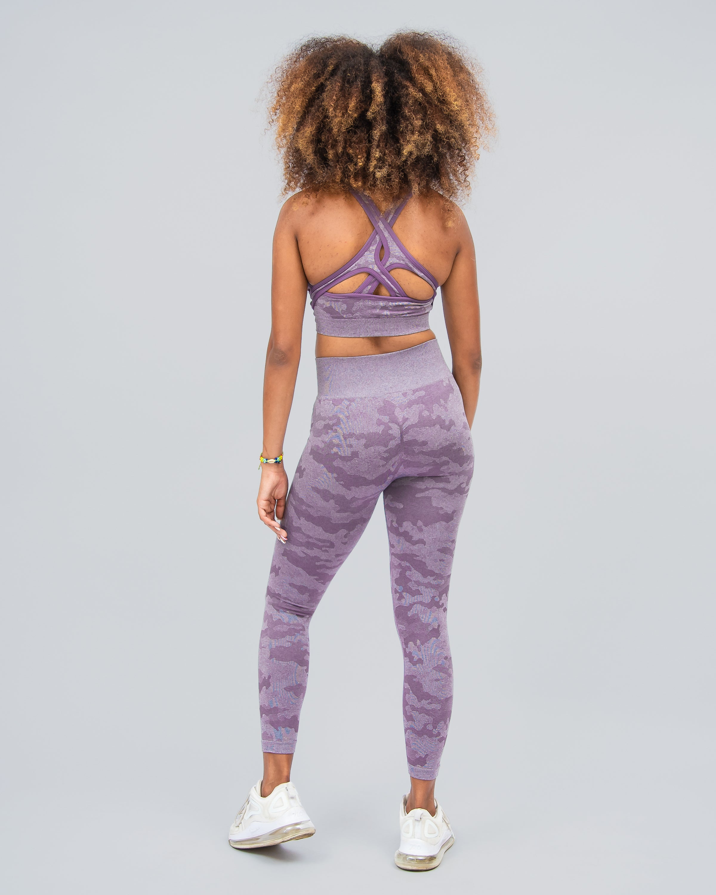 CAMO PLUM PURPLE SPORTS BRA