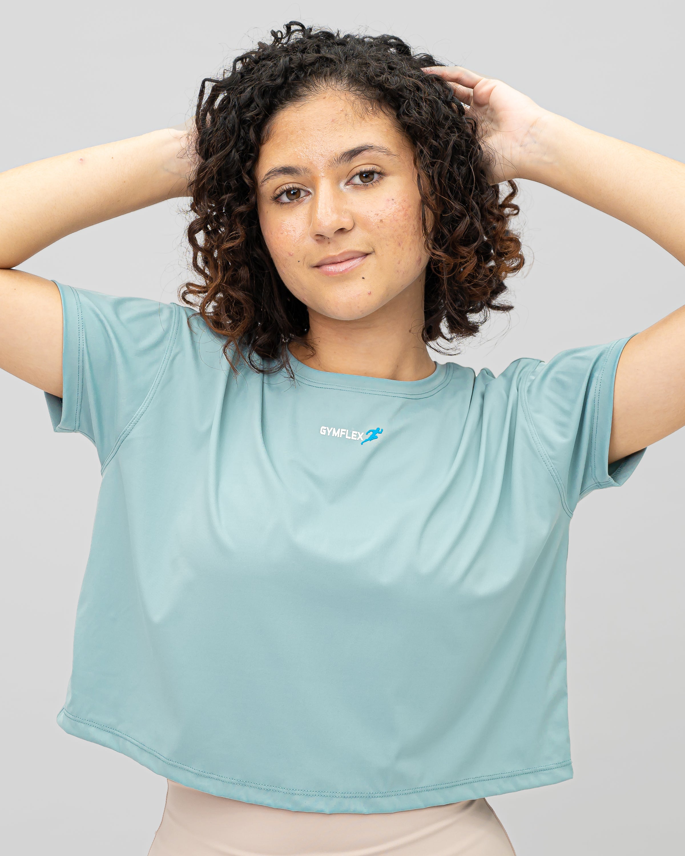 Evolve Crop Tee - Blue