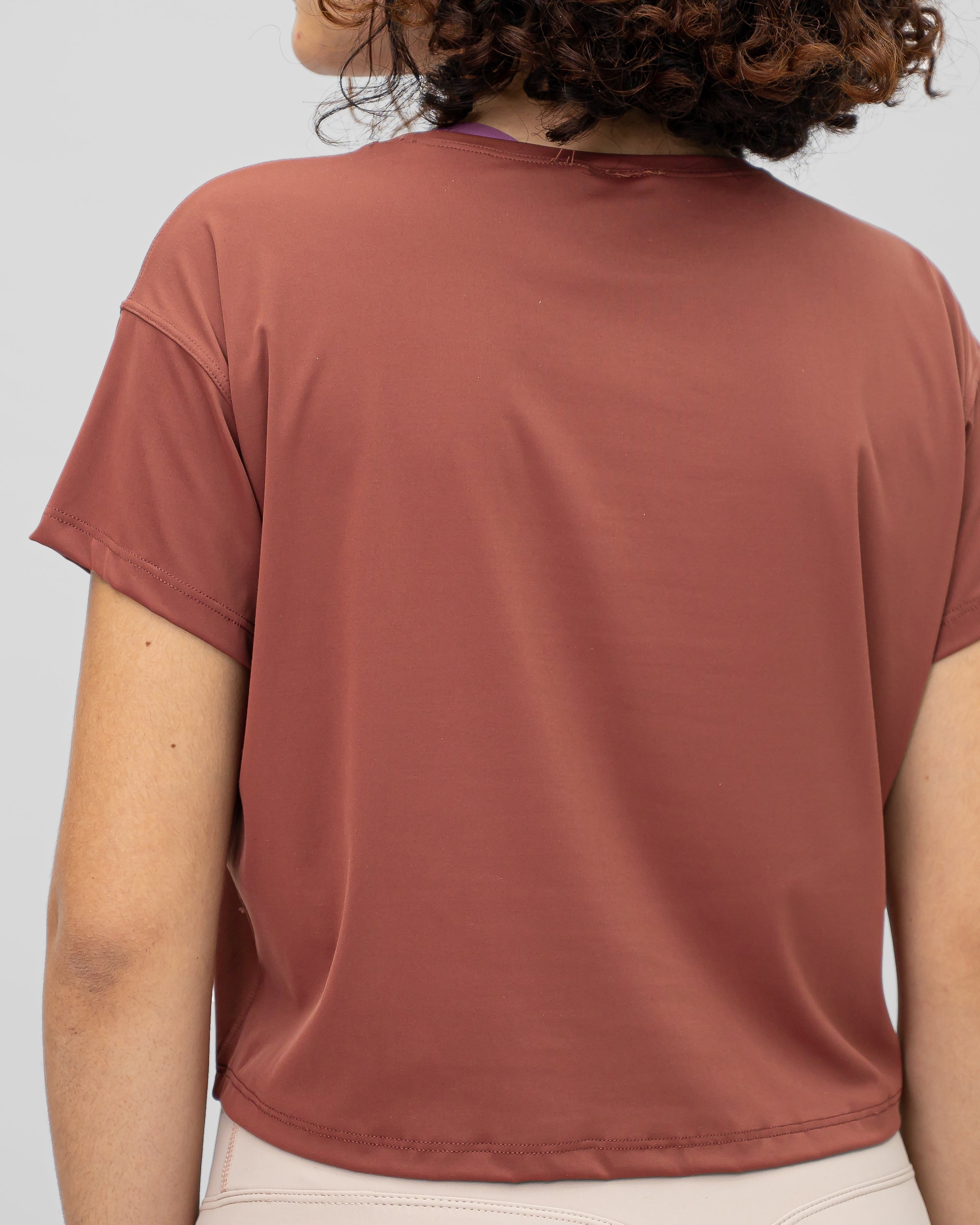 Evolve Crop Tee - Brown