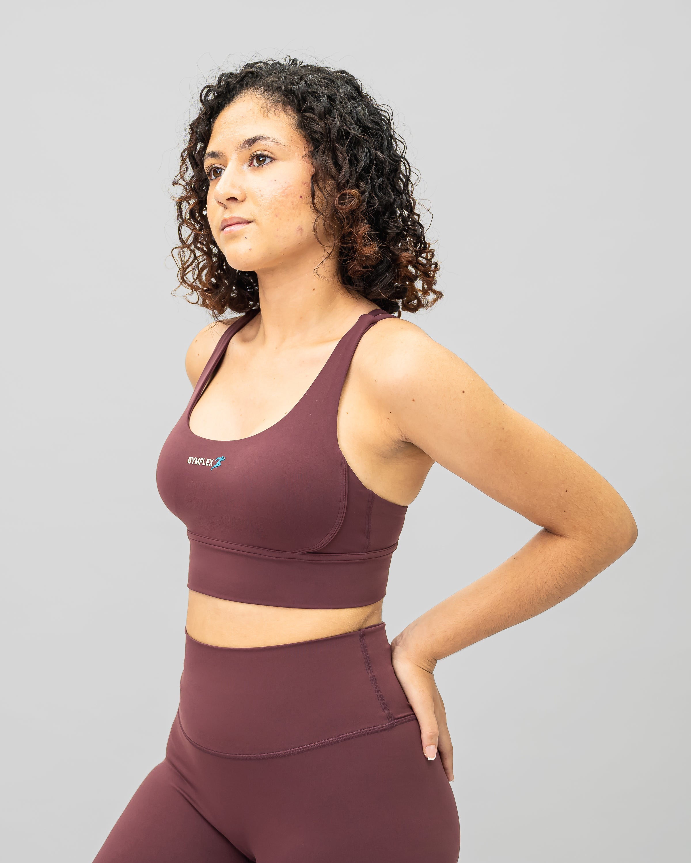 Nova Sports Bra - Purple brown