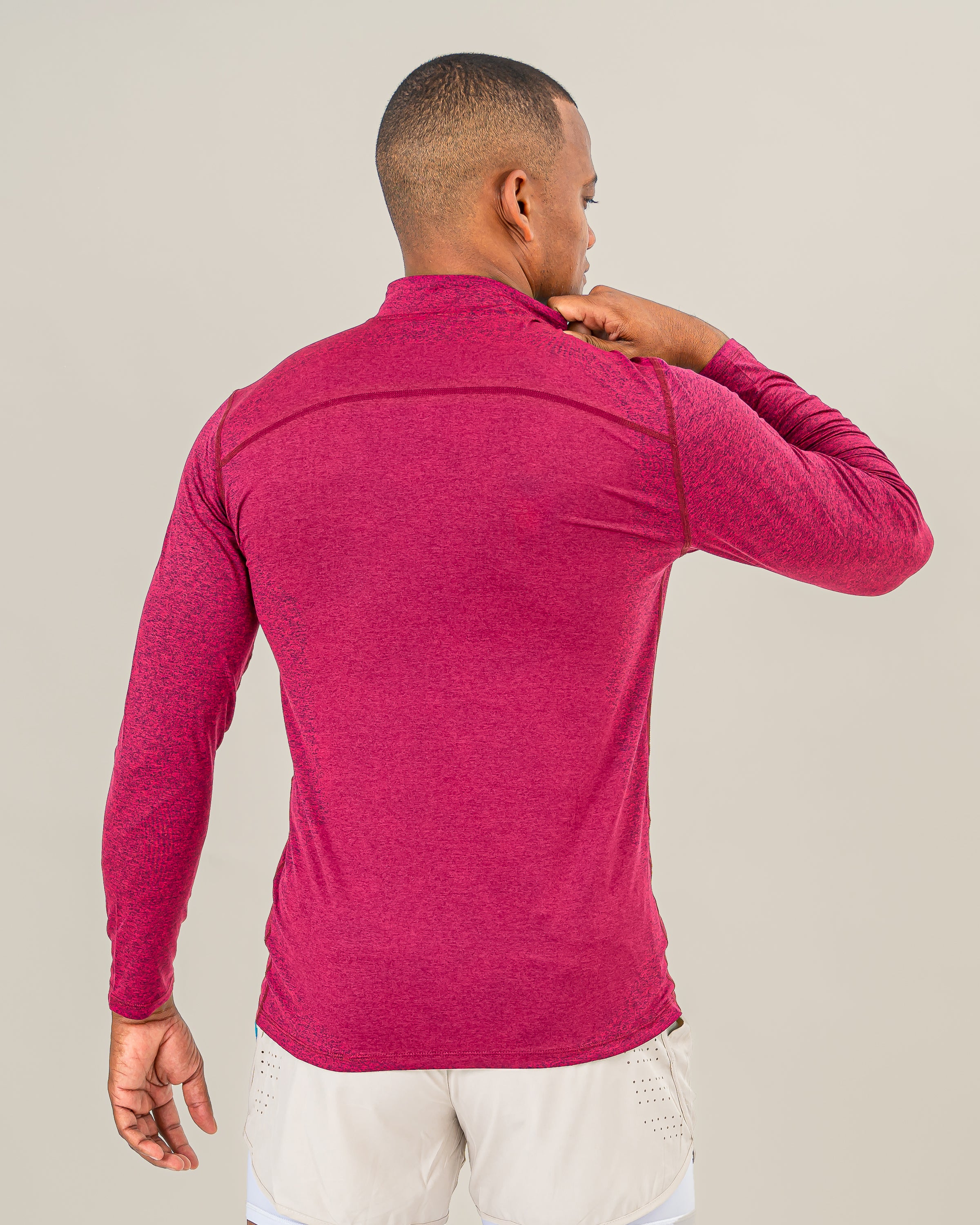 GEO Men Long Sleeve - Burgundy