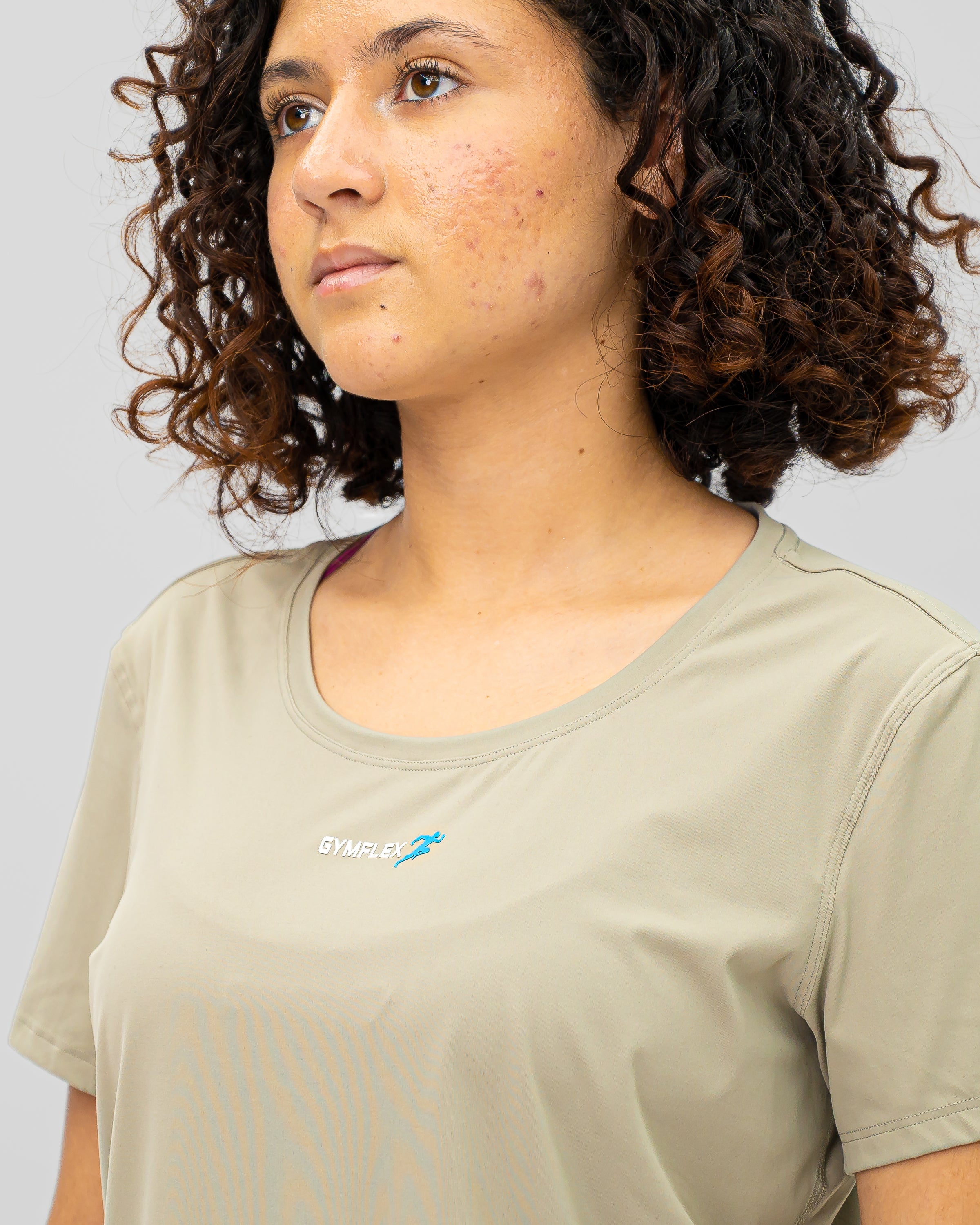 Evolve Women T-shirt - Green Grey