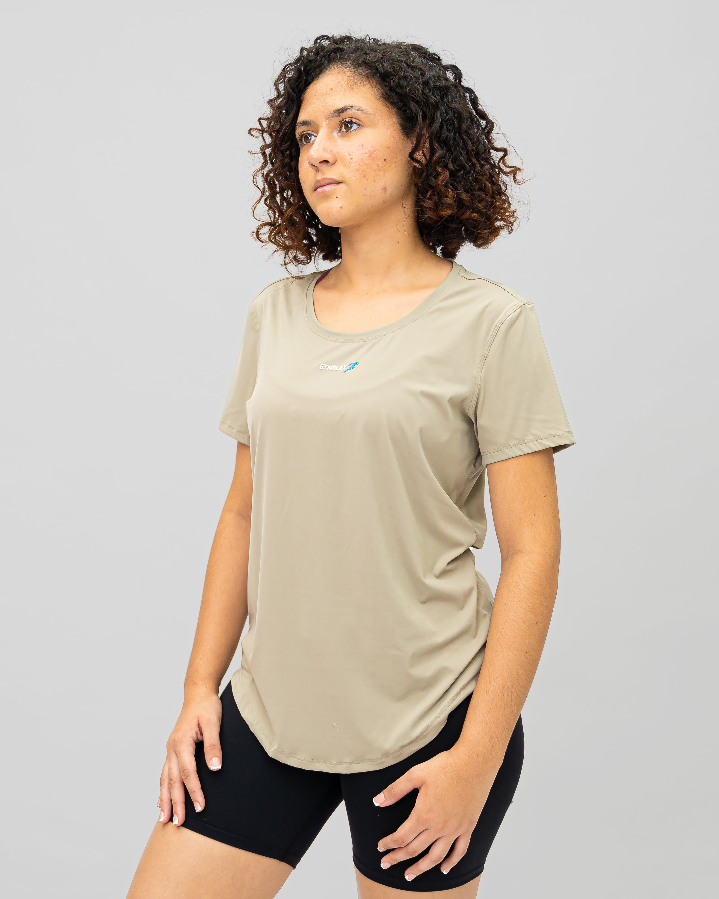 Evolve Women T-shirt - Green Grey