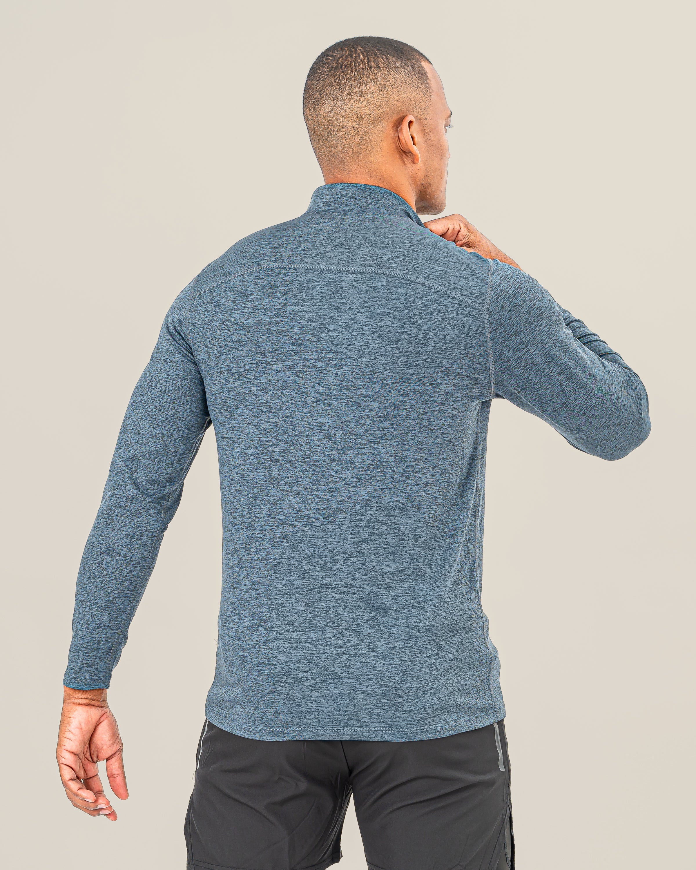 GEO Men Long Sleeve - Steel Blue