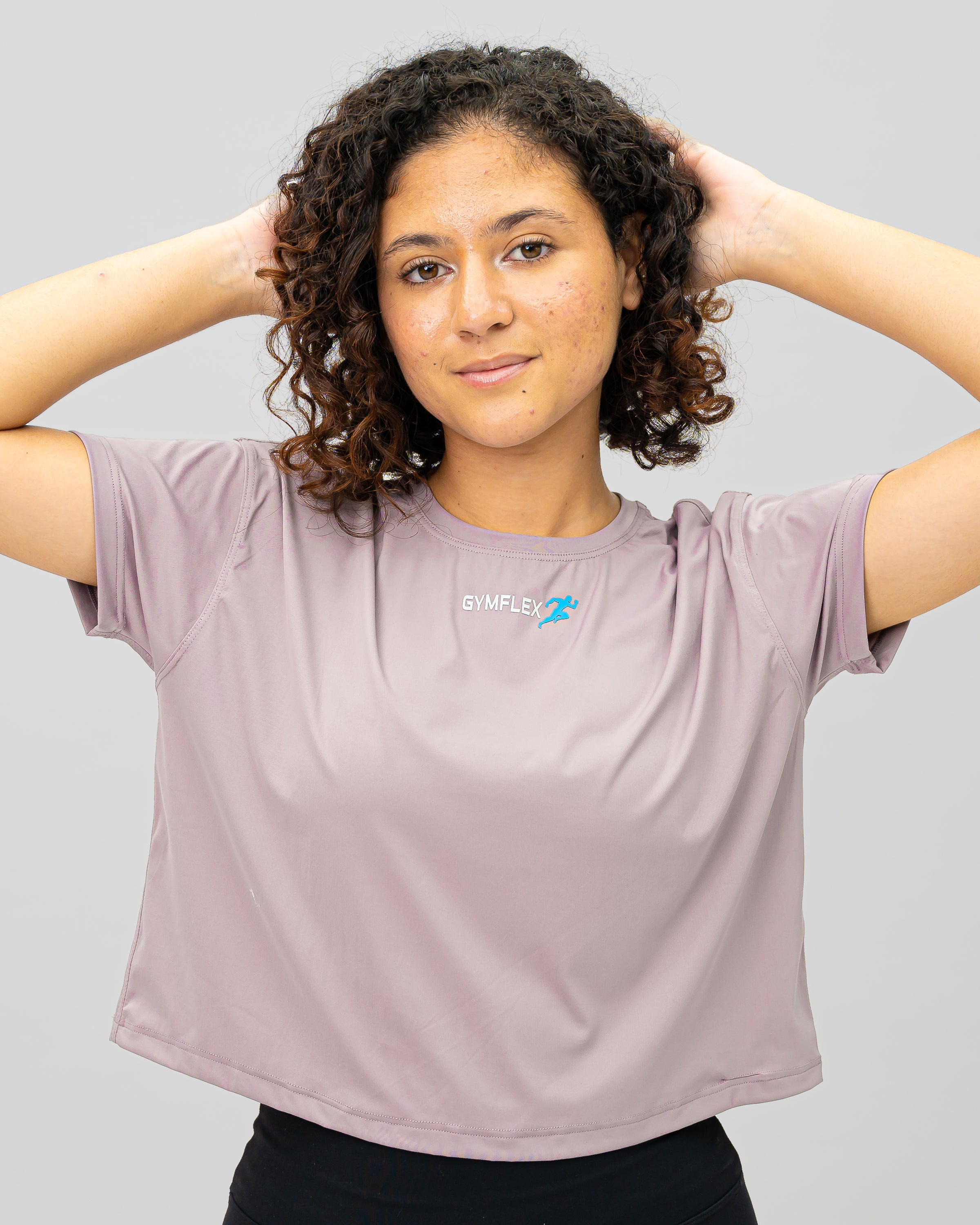 Evolve Crop Tee - Purple